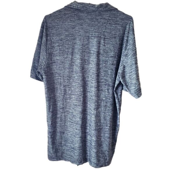 Antigua Area 15 Men's Gray Short Sleeve Polo - Picture 3 of 4